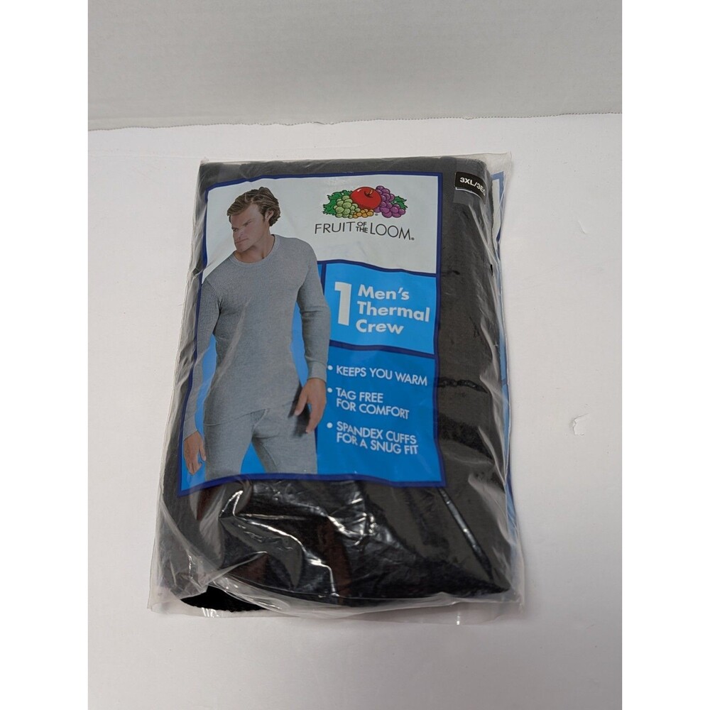 NEW Fruit Of The Loom Thermal Crew Size 3XL & Bottom Size XL Brand New NOS